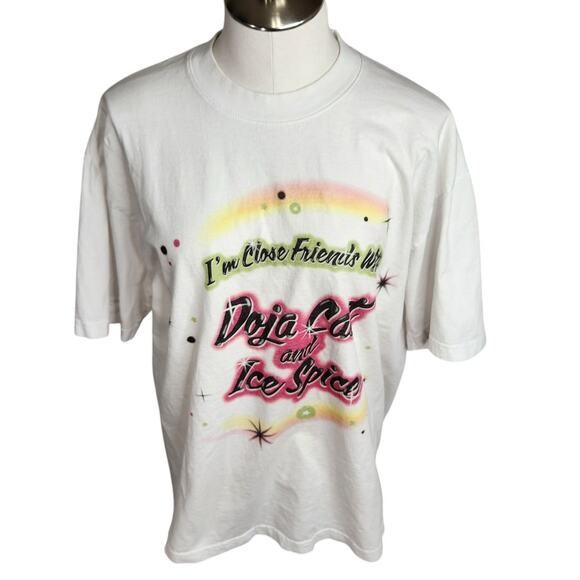 Doja Cat Ice Spice Scarlet Tour Instagram Close Friends Experience T-Shirt Large - Picture 1 of 11